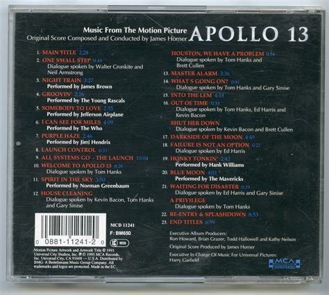 Apollo 13 Original CD Soundtrack - Original Movie Poster