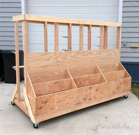 Ana White | Ultimate Lumber and Plywood Storage Cart - DIY Projects