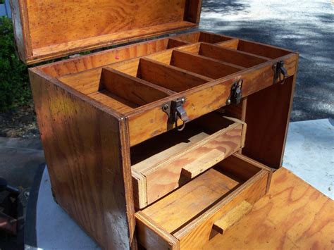 Rustic Wooden Tool Box Handmade Tool Chest