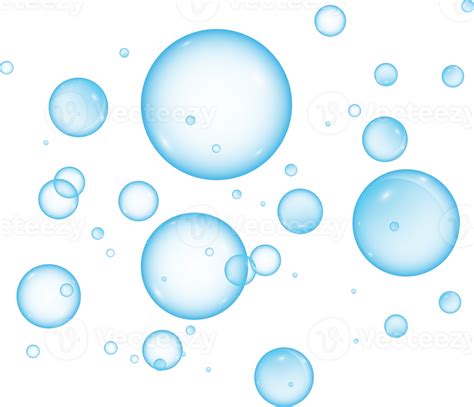 Realistic soap bubbles. Png Bubbles are located on a transparent ...