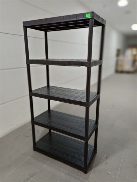 KETER Sigma 18* 5 Tier Shelving in BLACK, Furniture & Home Living, Furniture, Shelves, Cabinets ...