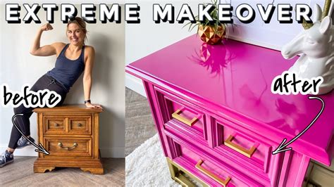 From Drab to Barbie Fab: Extreme Furniture Makeover with Glossy Spray ...