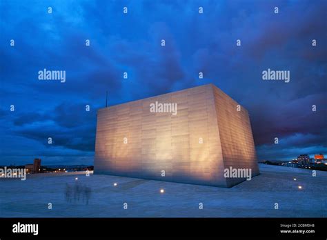 Oslo Opera House at night, Oslo, Norway Stock Photo - Alamy