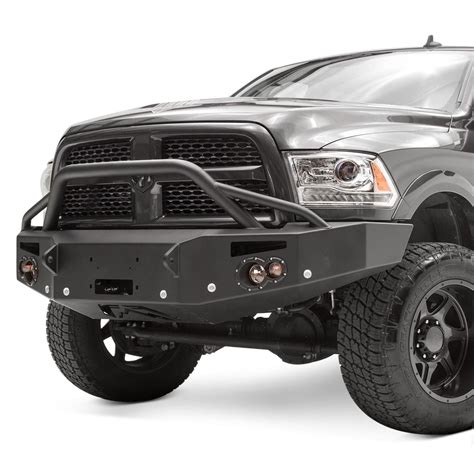 Fab Fours® - Dodge Ram 2016 Premium Full Width Black Front Winch HD ...