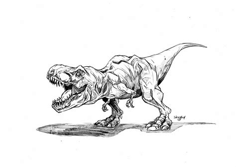 Jurassic Park Trex Colouring Pages | Jurassic park tattoo, Jurassic ...