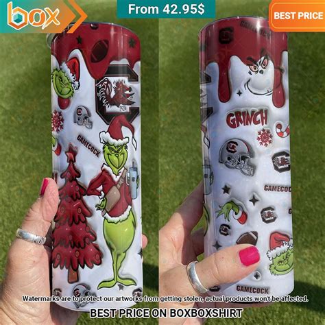 The Grinch South Carolina Gamecocks Christmas Skinny Tumbler - Express your unique style with ...