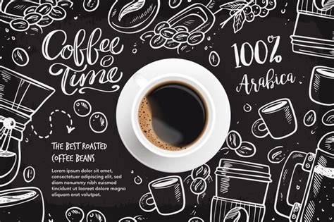 Baixe Fundo De Café Realista Com Desenhos gratuitamente | Coffee vector, Coffee wallpaper ...