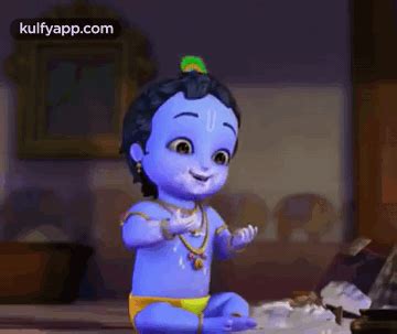 Eating Butter.Gif GIF - Eating butter Little krishna Lord krishna ...