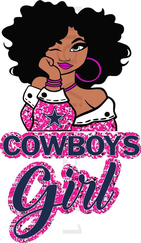 Pink Camo Cowboys Girl Digital Downloadable Files | Cowboy girl, Dallas ...