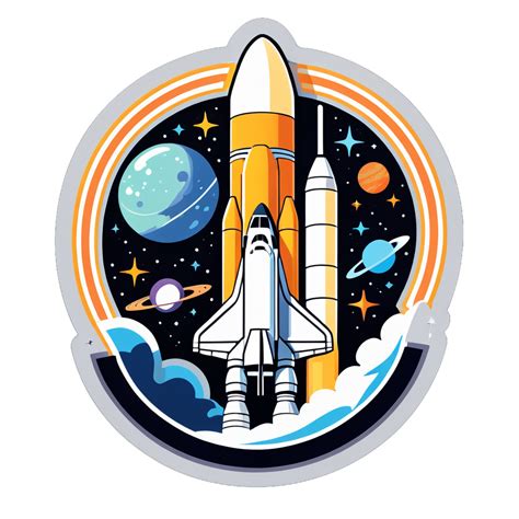I made an AI sticker of Space shuttle mission