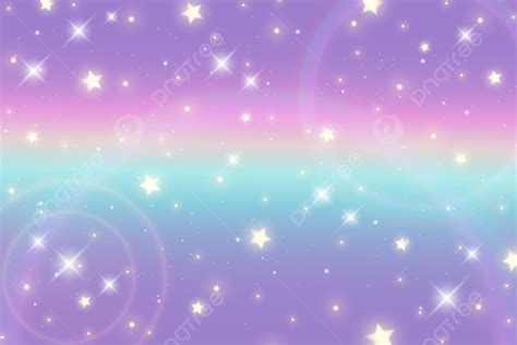 Holographic Unicorn Background With Iridescent Rainbow And Glitter ...