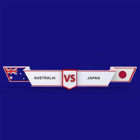 Premium Photo | Australia vs japan