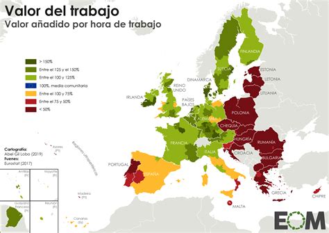 La Europa de las dos velocidades económicas - Mapas de El Orden Mundial - EOM