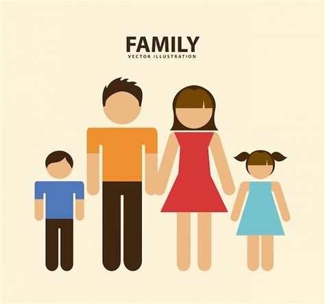 Premium Vector | Family graphic design vector illustration