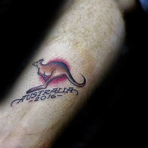 50 Kangaroo Tattoo Designs For Men - Australian Animal Ideas