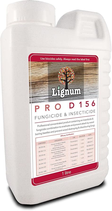 Fungicide and Insecticide 1L Concentrate - Woodworm, Dry and Wet Rot Timber Treatment: Amazon.co ...