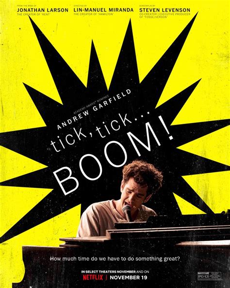 Prints Wall Décor Lin Manuel Miranda Musical Tick Tick Boom Movie Poster Print Andrew Garfield ...