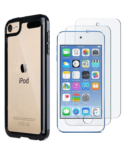 iPod Touch 7 Clear Case with Bulit-in Screen Protector,ULAK iPod Touch ...