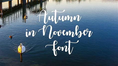 Autumn in November Font Free Download