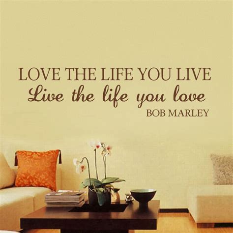 Love The Life You Live, Live The Life You Love Vinyl Wall Quote Decal Sticker 22" x 6" XS-in ...