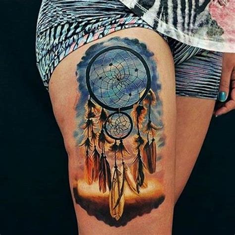 25 Colorful Dreamcatcher Tattoos That Are Absolutely Unique ...