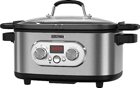 Amazon.com: Anfilank 8-in-1 Multi-Cooker, Programmable 6.8 Quart Slow ...