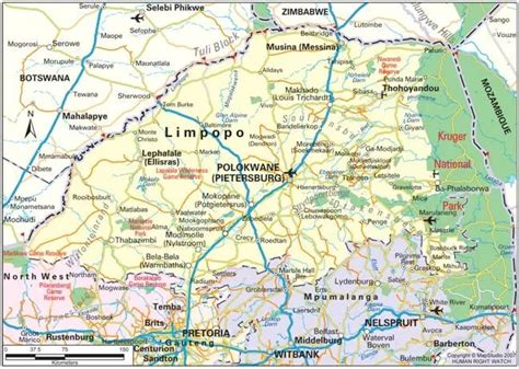 Detailed Map Of Limpopo Province Pdf - Map Of Mexico