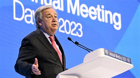 Davos 2023: UN chief slams 'Big Oil' firms over ‘big lie’. Here’s what he said - Hindustan Times