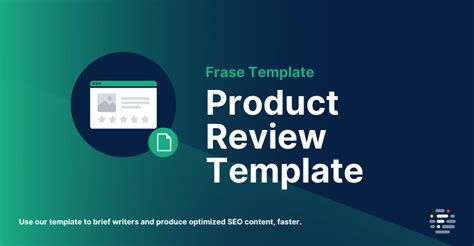 Product Review Template | Frase