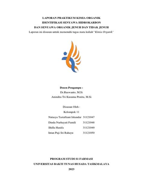 2A_KELOMPOK 11_IDENTIFIKASI SENYAWA HIDROKARBON DAN SENYAWA ORGANIK JENUH DAN TIDAK JENUH | PDF