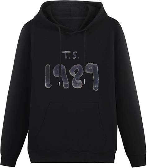 Sweatshirt Hoodie Taylor 1989 Swift Hooded with Drawstring Pockets Black XXL: Amazon.co.uk: Clothing