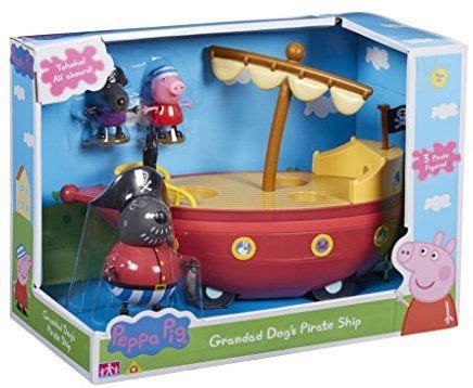 Peppa Pig 06151 Grandad Dog's Pirate Boat | Pirate boats, Peppa pig, Toy chest