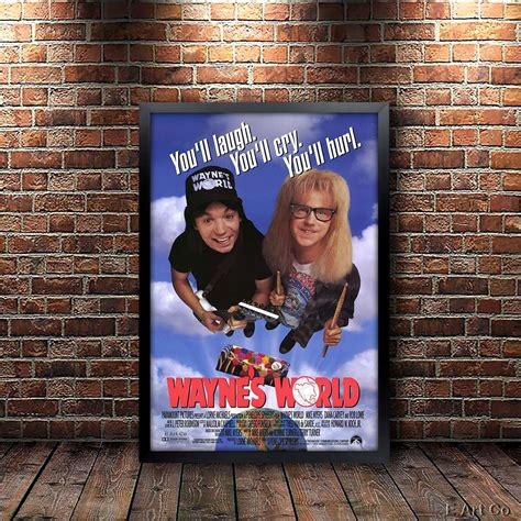 Wayne's World Movie Poster Framed and Ready to Hang. - Etsy