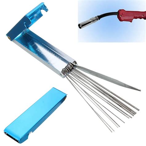 14 in 1 Welding Tip Cleaner Cutting Nozzle Needles Kit Stainless Steel Reamers Soldering-in ...