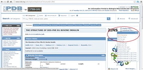 How to download a protein sequence in fasta format? | ResearchGate