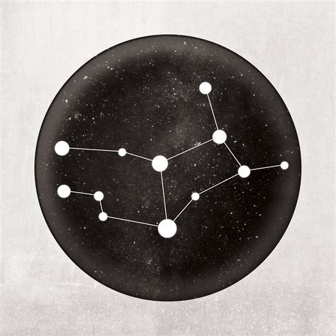 Virgo Constellation Art Print by City Prints - The Map Shop