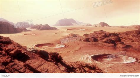 Martian Landscape Two Stock Animation | 8920520