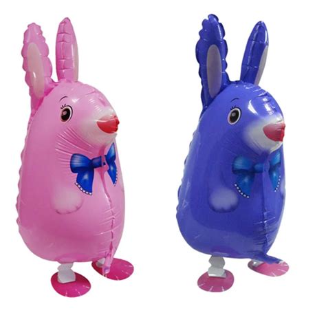 Hot Sales Walking Pet rabbit Aluminium Film Helium Balloon Animal Foil ...