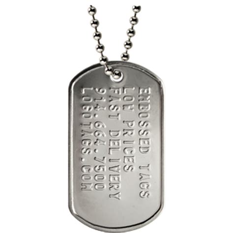 Custom Military Dog Tags | $1.01 Ea | 50 Tag Min | LogoTags Army Tags ...