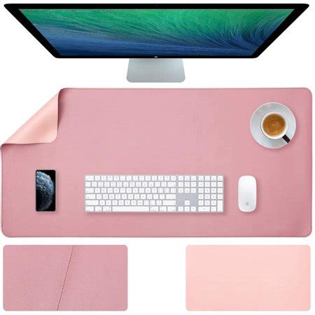 Mygreen Desk Pad, 36 x17 Leather Desk Mat Mouse Pad, Office Desk Accessories, Desk Writing Pad ...