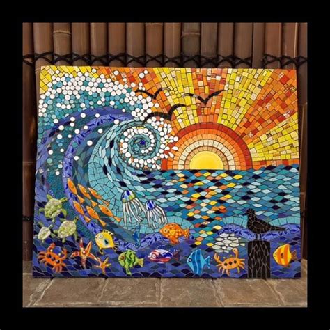 Beautiful mosaic art #mosaic #mosaicart #glassmosaic #seamosaic ...