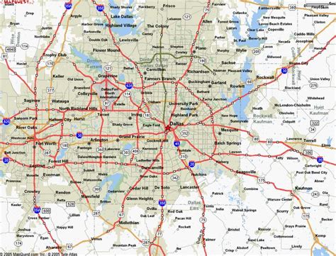 awesome Map of Dallas Texas | Dallas map, Map, Texas map