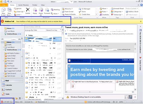 Outlook mailbox full solution - yogamertq