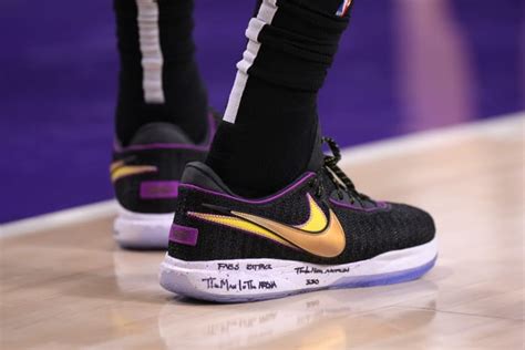 LeBron James Wears Nike LeBron 20 'Lakers' Colorway - Sports Illustrated FanNation Kicks News ...