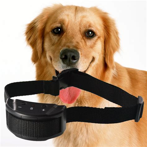 Humane Stop Dog Barking Collar Electric Anti Bark Pet Training Aid Control Shock | eBay