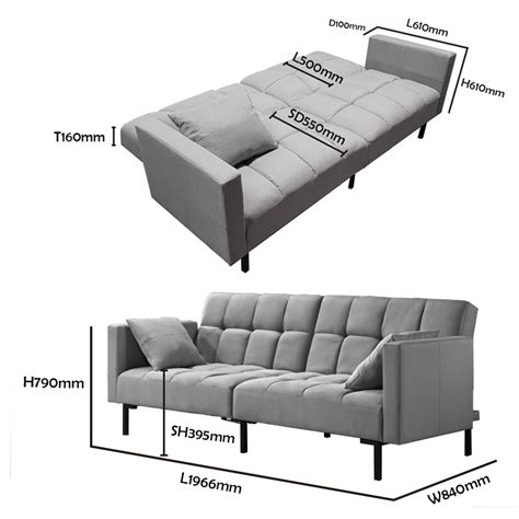 Comfi Extra Wide 4 Seater Sofa Bed 2 Colors Furnituredirect Com My