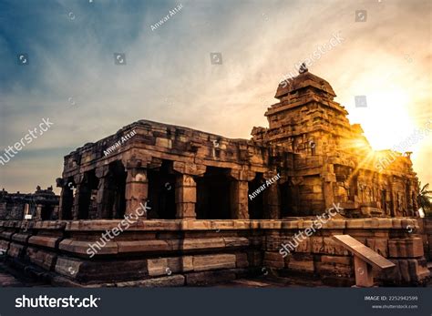 Ancient Sangameshwara Temple Decorated Pillars During Stock Photo ...