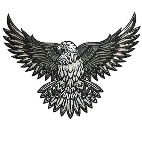 Bald Eagle Tattoo Design - Simple gray bald eagle. | Bald eagle tattoos ...