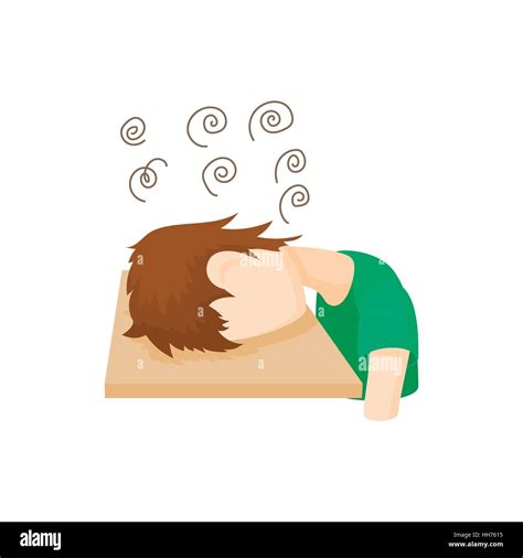 Stressed man icon, cartoon style Stock Vector Image & Art - Alamy