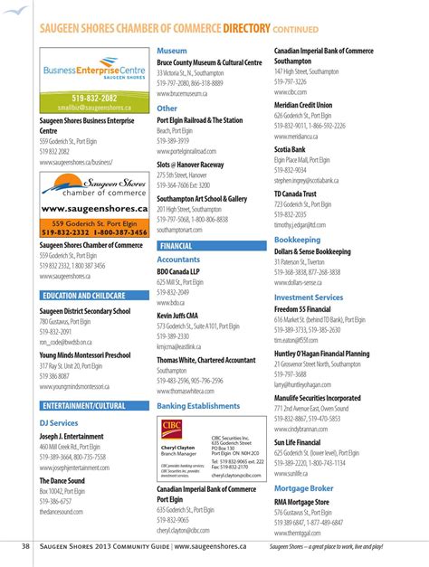 Saugeen Shores Community Guide by Saugeen Shores Chamber - Issuu